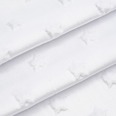Ткань 45*50 см Плюш винтажный 28979,белый 100% п/э 618136 в интернет-магазине Швейпрофи.рф