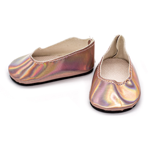Обувь для игрушек (Туфли) 7731751 7*4 см выс 3 см коричневый (пара) в интернет-магазине Швейпрофи.рф