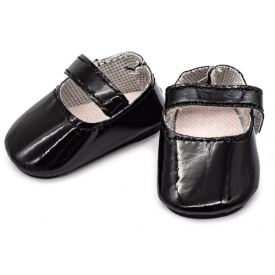 Обувь для игрушек (Туфли) 7731753 7*3.5 см выс 3 см чёрный (пара) в интернет-магазине Швейпрофи.рф