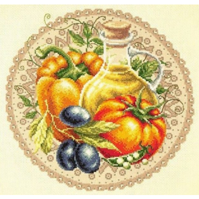 Набор для вышивания Чудесная Игла №54-01 «Среднеземноморский салат» 27*27 см в интернет-магазине Швейпрофи.рф