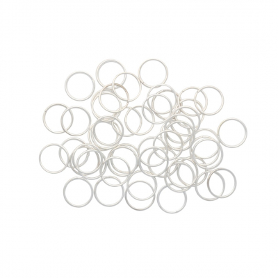 Кольцо для бус Астра 4ar253/254 соединительное двойное  6 мм серебро уп.50шт 7727699 в интернет-магазине Швейпрофи.рф