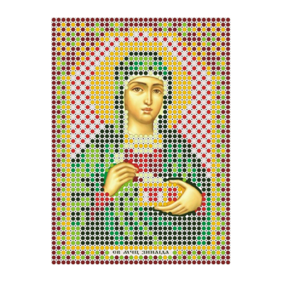 Ткань для вышивания бисером А6 иконы БИС ММ-029 «Св. Зинаида» 7,5*10,5 см в интернет-магазине Швейпрофи.рф