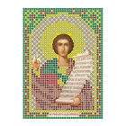 Ткань для вышивания бисером А6 иконы БИС ММ-071 «Св. Роман» 7,5*10,5 см