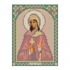Ткань для вышивания бисером А5 иконы БИС МК-053 «Св. Мчц. Анфиса» 12*16 см