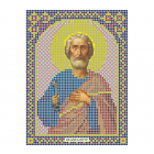 Ткань для вышивания бисером А5 иконы БИС МК-131 «Св. Апостол Петр» 12*16 см