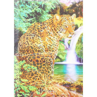 Ткань для вышивания бисером А3 БИС 1236 «Леопард» 28*39 см в интернет-магазине Швейпрофи.рф