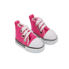 Обувь для игрушек (Кеды) 25986  3,9 см  выс.3, см на шнурках розовый  (1 пара)