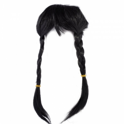 Волосы для кукол Парик 80 (Косички) 21418 Черный в интернет-магазине Швейпрофи.рф