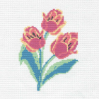 Набор для вышивания HP Kids 225 «Тюльпаны» 19*19 см 901450