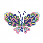 Набор для вышивания HP Kids 239 «Бабочка» 19*19 см 614919 в интернет-магазине Швейпрофи.рф