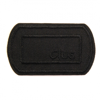 Термоаппликация №5657 «Clus» 3.5*6 см чёрный () в интернет-магазине Швейпрофи.рф