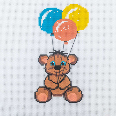 Набор для вышивания HP Kids 247 «Воздушные шарики» 19*19 см 618536 в интернет-магазине Швейпрофи.рф