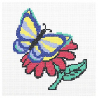 Набор для вышивания HP ПК-170 «Бабочка и цветочек» 22*22 см 903857