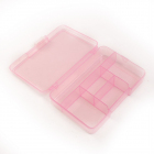 Контейнер органайзер R611 для мелочей 5 отдел. 14*10*3,5 см розовый в интернет-магазине Швейпрофи.рф