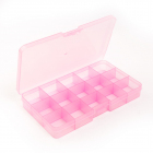 Контейнер органайзер OM-042 для швейн. принадл. пласт. 15 отдел.17,7*10 *2,3 см розовый в интернет-магазине Швейпрофи.рф