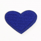 Термоаппликация LA476 Сердце 3*4 см blue2 синий