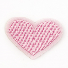 Термоаппликация LA476 Сердце 3*4 см pink1 розовый