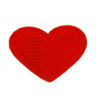 Термоаппликация LA476 Сердце 3*4 см красный