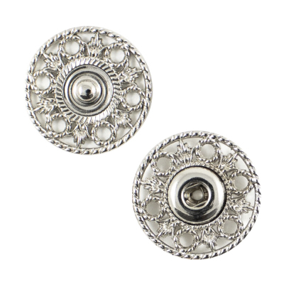 Кнопки пришивные KN 14 20 мм серебро в интернет-магазине Швейпрофи.рф