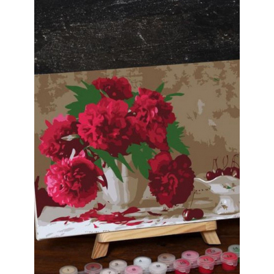 Картина по номерам Школа талантов 5177173 «Розовые пионы» 20*30 см в интернет-магазине Швейпрофи.рф