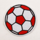 Термоаппликация 2612273 «Футбольный мячик» 6,5*6,5 см красный/белый