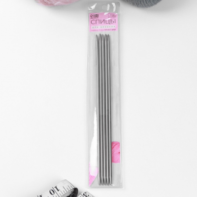 Спицы носочные Арт узор 1161201 сталь 25 см  4,0 в интернет-магазине Швейпрофи.рф