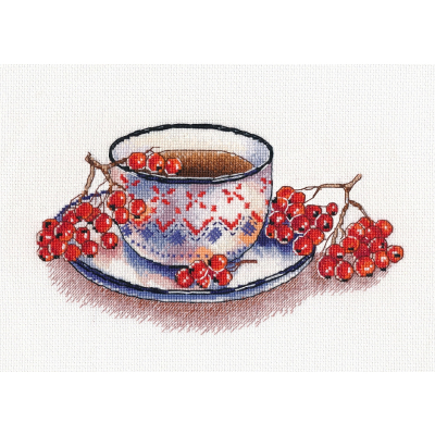 Набор для вышивания Овен №1452 «Рябиновый чай» 12*21 см в интернет-магазине Швейпрофи.рф