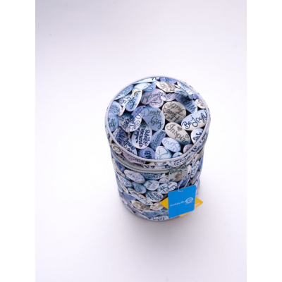 Футляр для пряжи KN-4192 «Морские камешки»  14*14*22 см в интернет-магазине Швейпрофи.рф