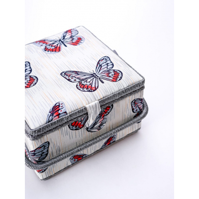 Шкатулка RT-4224 «Бабочки Эвриалы» квадрат 26*26*16 см в интернет-магазине Швейпрофи.рф