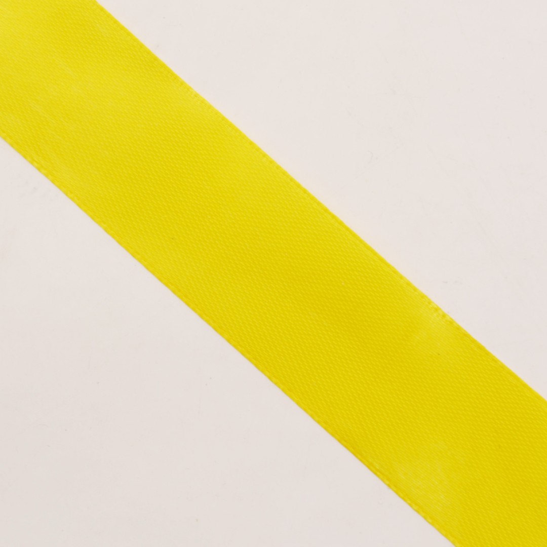 Лента атласная 25 мм (рул. 22,86 м)  №040 жёлтый
