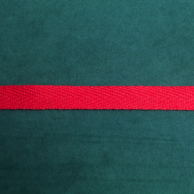 Лента киперная 10 мм (рул. 50 м)  572 красный в интернет-магазине Швейпрофи.рф