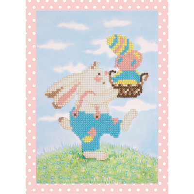 Алмазная мозаика Фрея ALVS-033 «Пасхальный кролик» 14*19.5 см в интернет-магазине Швейпрофи.рф