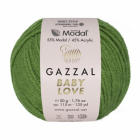 Пряжа Бэби Лав  (Baby Love Gazzal ), 50 г / 115 м 1632 трава в интернет-магазине Швейпрофи.рф