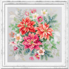 Набор для вышивания Чудесная Игла  №140-003 «Магия цветов. Пуансеттия» 30*30 см
