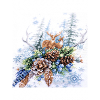 Набор для вышивания Чудесная Игла  №200-017 «Дух зимнего леса» 17*27 см в интернет-магазине Швейпрофи.рф