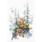 Набор для вышивания Чудесная Игла  №200-017 «Дух зимнего леса» 17*27 см