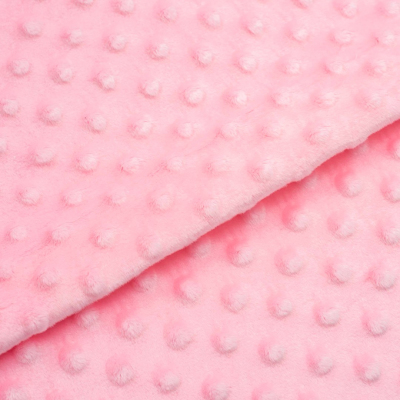 Ткань 45*50 см Плюш Minky dot 28896,розовый 100% п/э 615622 в интернет-магазине Швейпрофи.рф