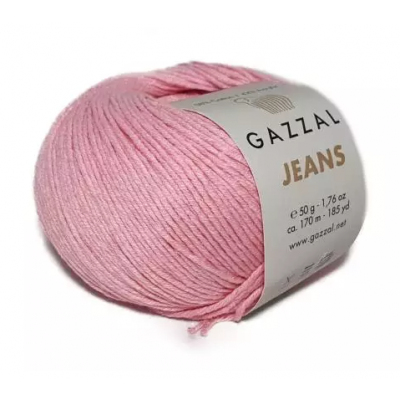 Пряжа Джинс-GZ (Gazzal, Jeans-GZ), 50 г / 170 м, 1143 розовый в интернет-магазине Швейпрофи.рф