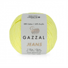 Пряжа Джинс-GZ (Gazzal, Jeans-GZ), 50 г / 170 м, 1102 лимонный