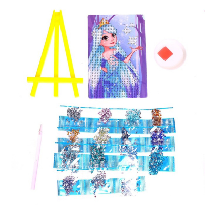 Алмазная мозаика 7402662 «Снежная принцесса» 10*15 см на подставке в интернет-магазине Швейпрофи.рф