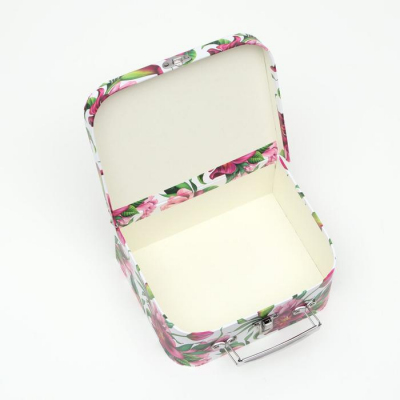 Коробка подарочная 7150365 чемодан «Сундук с цветами» 20*16*8 см в интернет-магазине Швейпрофи.рф