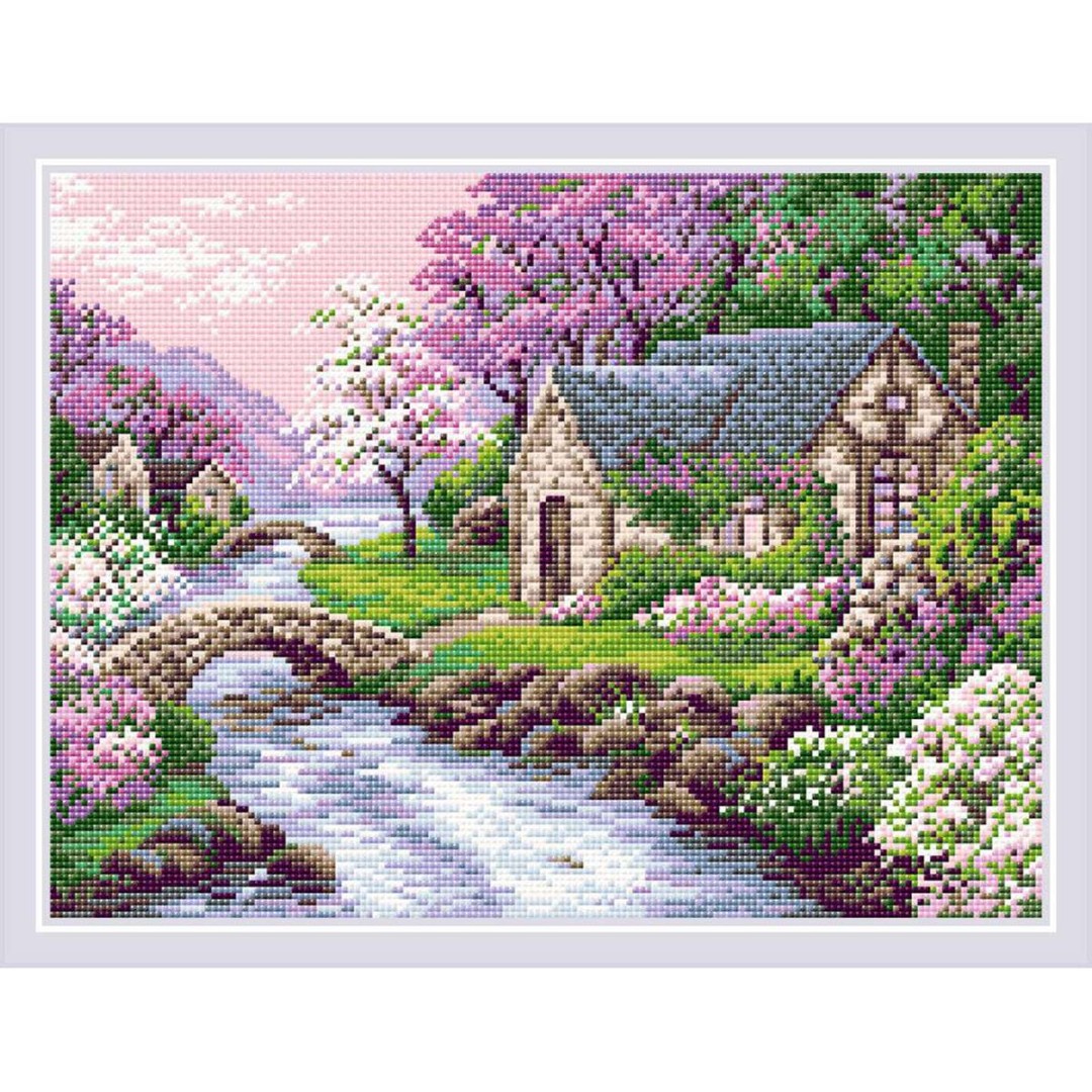 Алмазная мозаика Риолис АМ0068 «Весенний пейзаж» 30*40 см