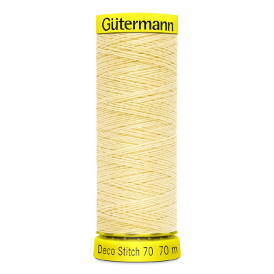 Нитки п/э Гутерман GUTERMAN DECO STITCH №70  70 м для декоративных швов 702160 325 св.желтый в интернет-магазине Швейпрофи.рф