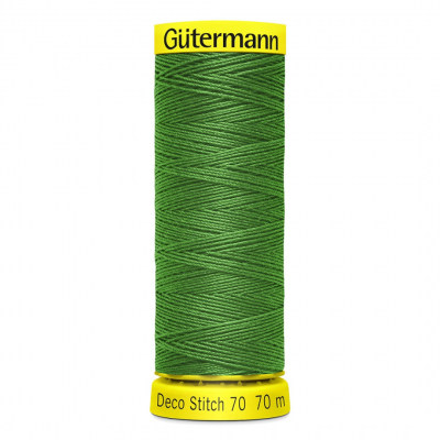 Нитки п/э Гутерман GUTERMAN DECO STITCH №70  70 м для декоративных швов 702160 396 ярко зеленый в интернет-магазине Швейпрофи.рф