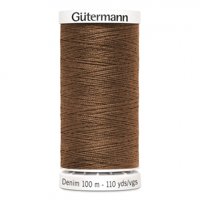 Нитки п/э Гутерман GUTERMAN DENIM №50  100 м для джинсовой ткани 700160 (7726582) 2165 коричневый в интернет-магазине Швейпрофи.рф