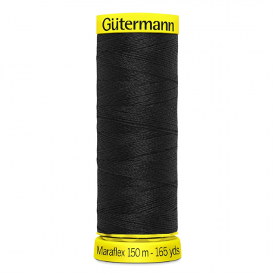 Нитки п/э Гутерман GUTERMAN Maraflex №150  150 м для трикотажных материалов 777000 000 черный в интернет-магазине Швейпрофи.рф