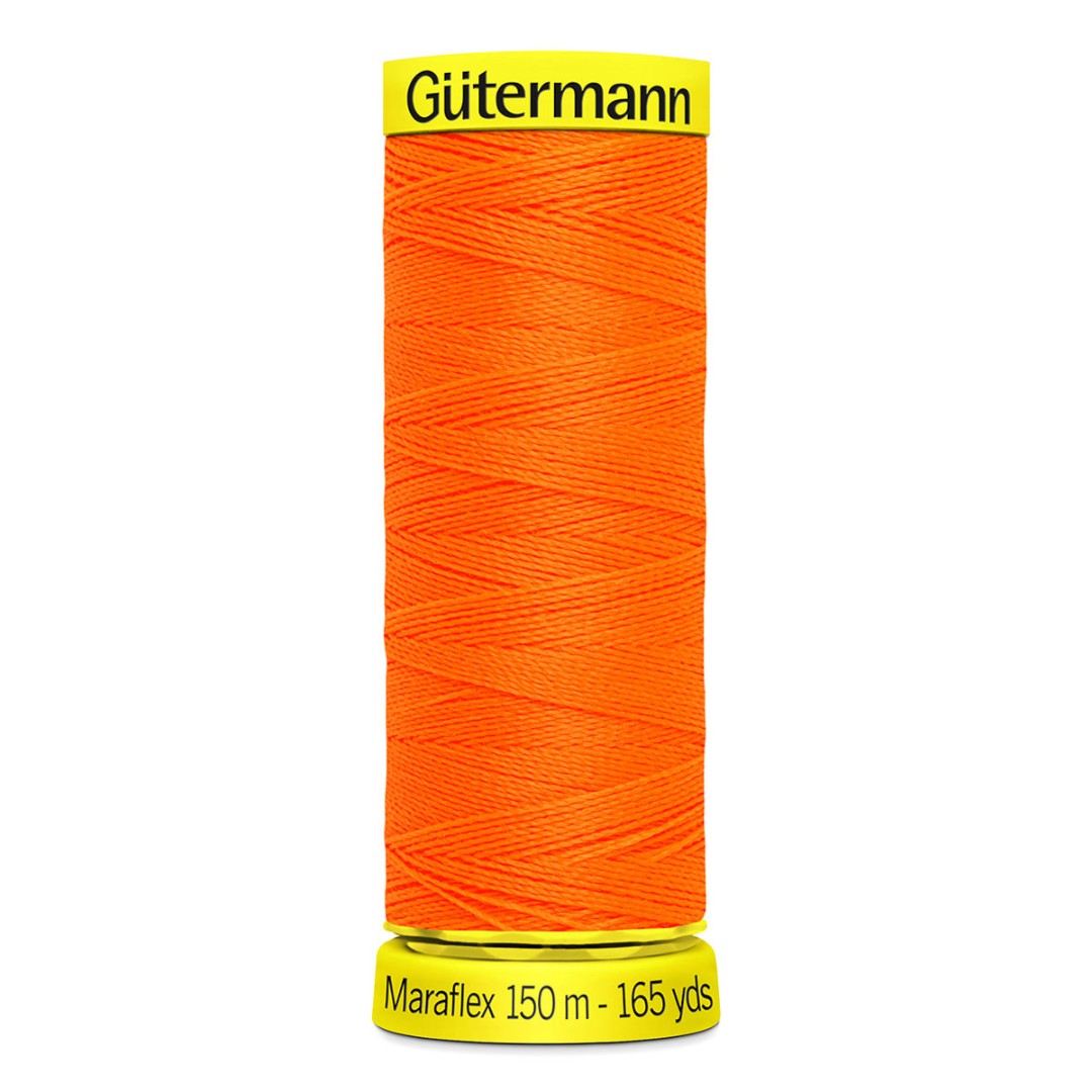 Нитки п/э Гутерман GUTERMAN Maraflex №150  150 м для трикотажных материалов 777000 3871 неон оранжев