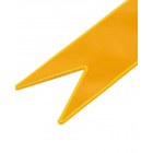 Брелок флажок двусторонний 559673 3*15 см белый/желтый в интернет-магазине Швейпрофи.рф