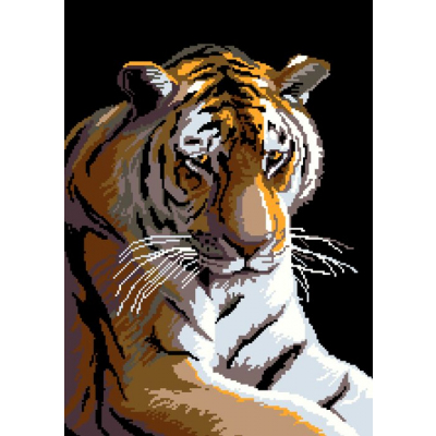 Набор для вышивания Нитекс 2076 «Тигр» 33*48 см в интернет-магазине Швейпрофи.рф
