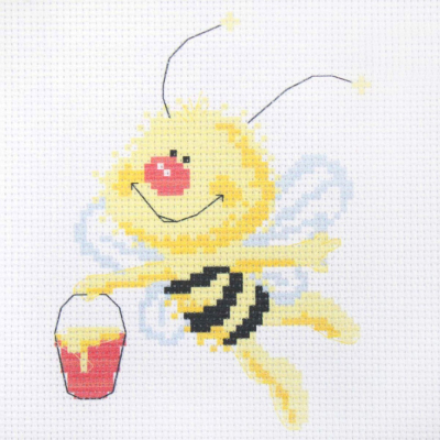 Набор для вышивания HP Kids 214 «Пчелка» 19*19 см 501146 в интернет-магазине Швейпрофи.рф